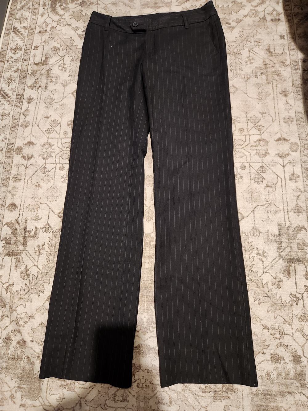 Banana Republic Black Pinstripe Women's Dress Pants